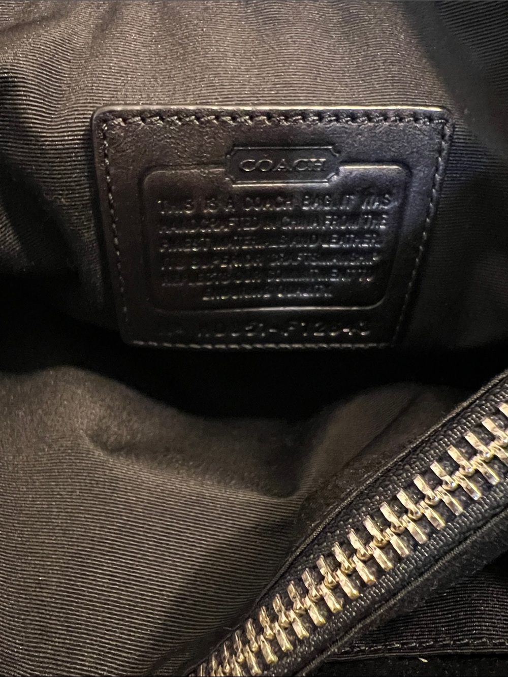 Coach Black and Gray Signature Buckle Tote - Picture 10 of 11